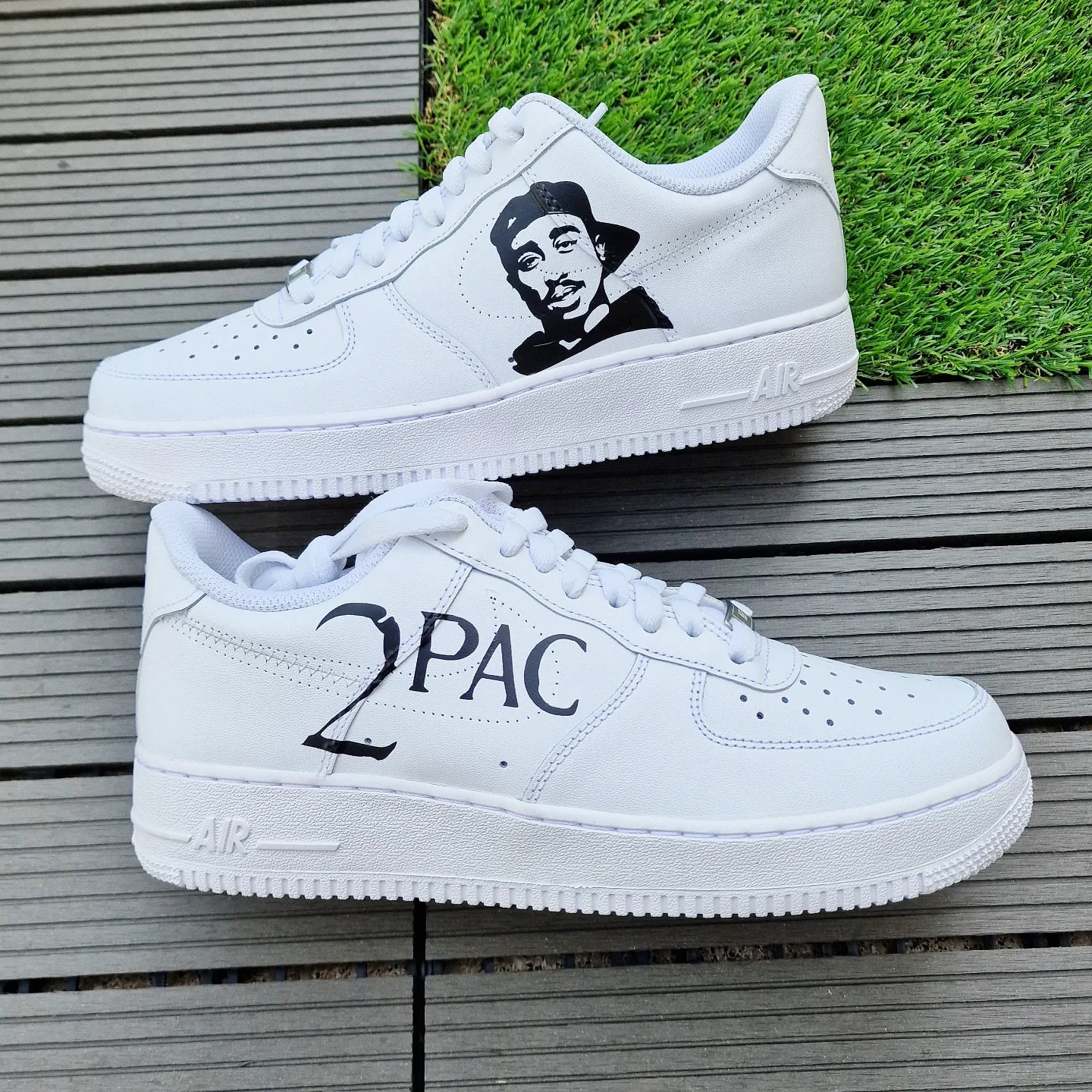 Happy Creative Air Force 1 Tupac Custom Sneakers