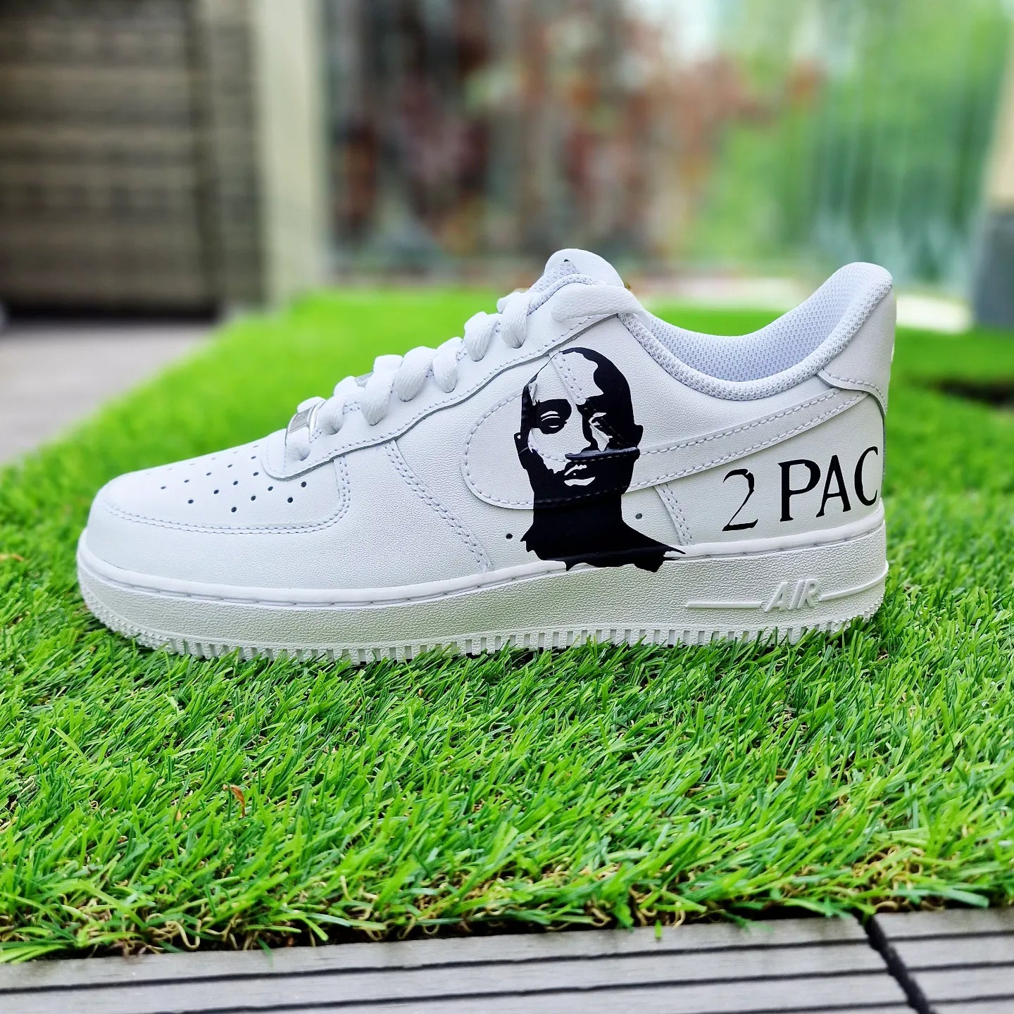 Happy Creative Air Force 1 Tupac Custom Sneakers