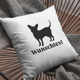 Bild in Galerie-Betrachter laden, Bügelbild für Kissen "Chihuahua Wunschtext"
