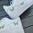 Load image into Gallery viewer, Air Force 1 "Gold Turquoise Butterflies"
