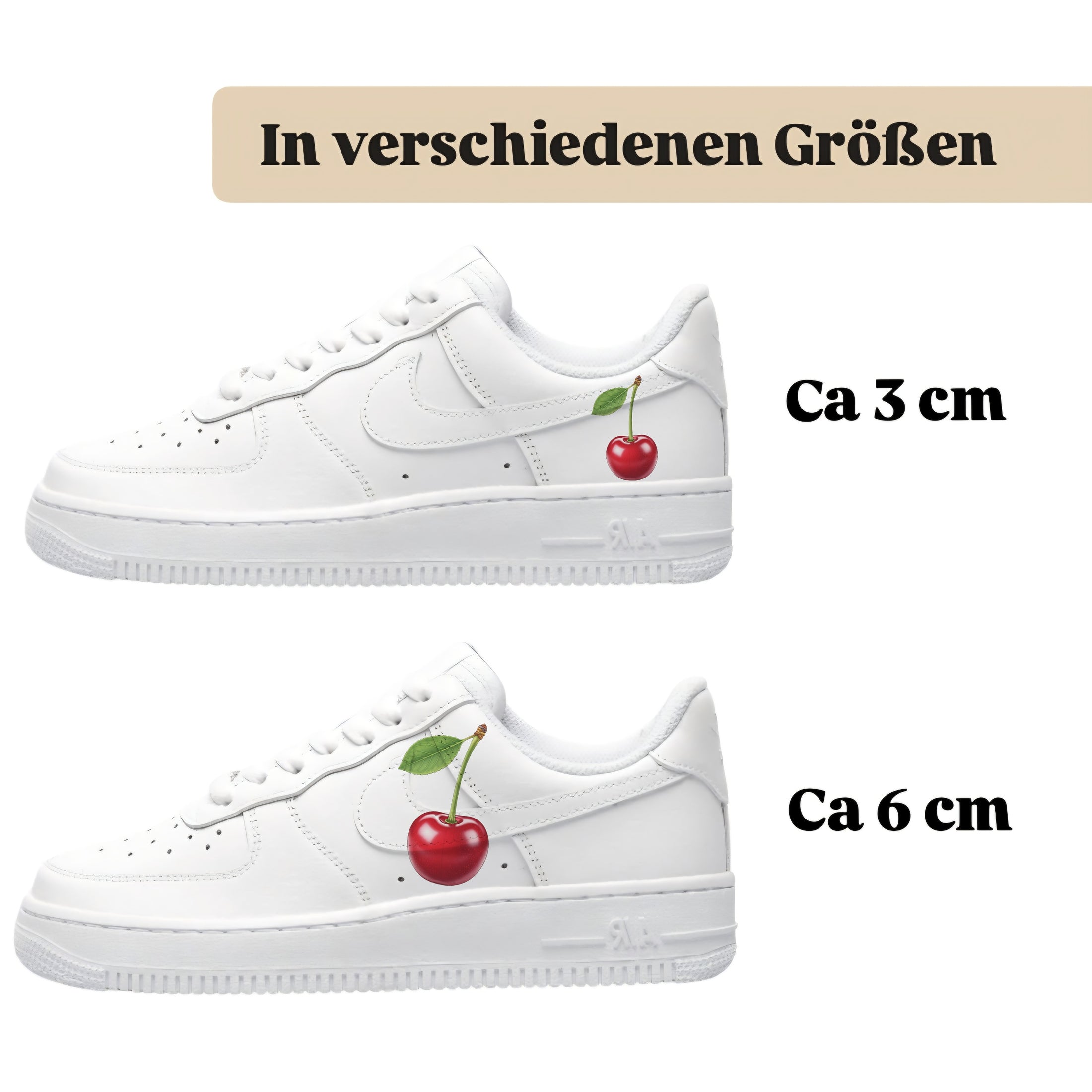 Bügelbilder einzigartige für viele verschiedene Schuhe Kirsche
