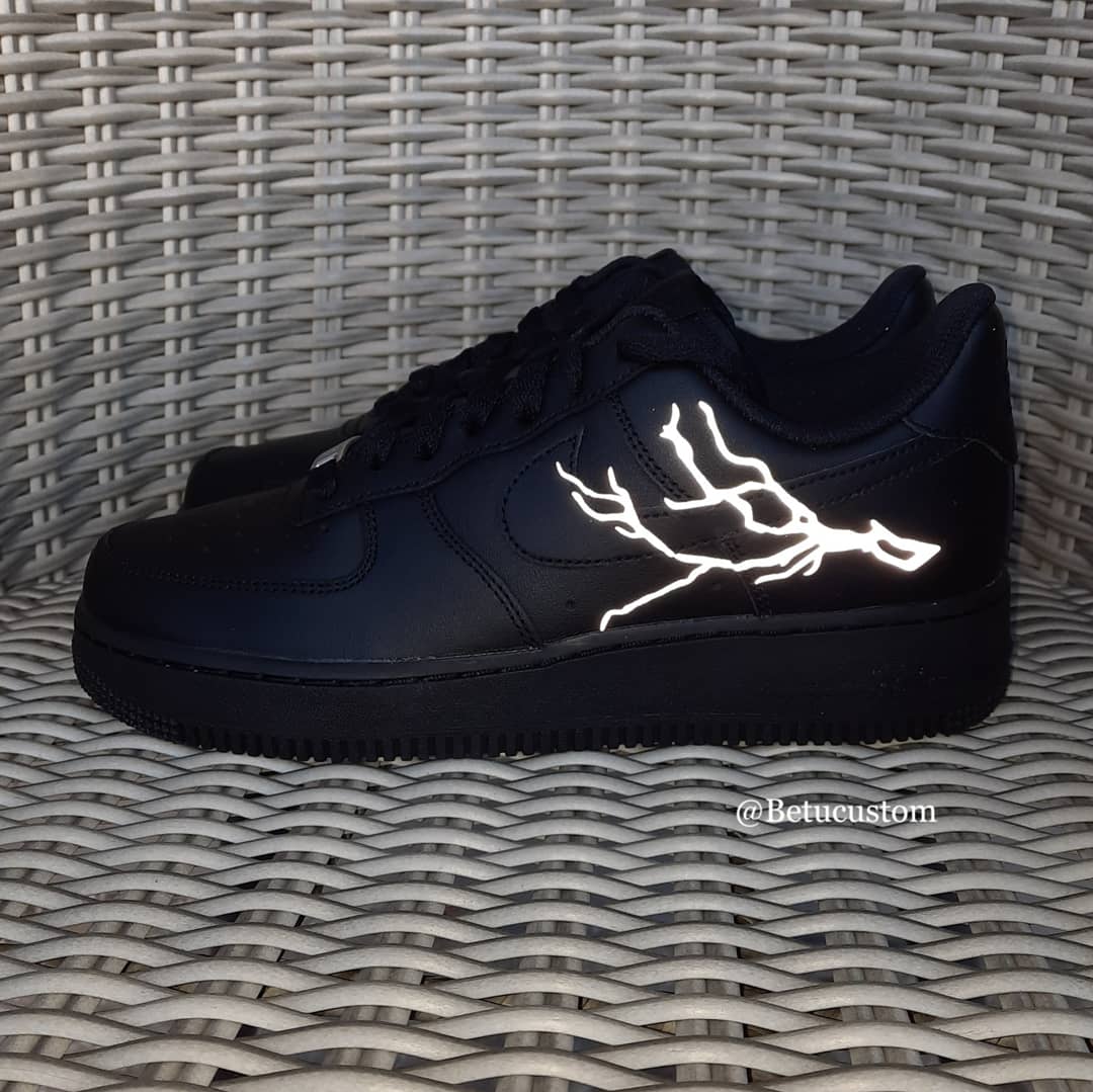 Reflective lightning air force 1 on sale