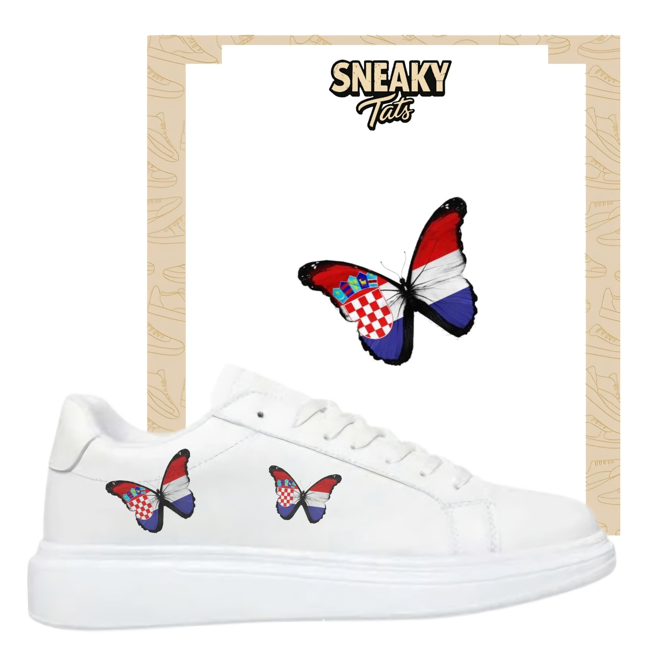 Bügelfolie_für_Sneaker_zum_selber_gestalten Schmetterling Kroatien