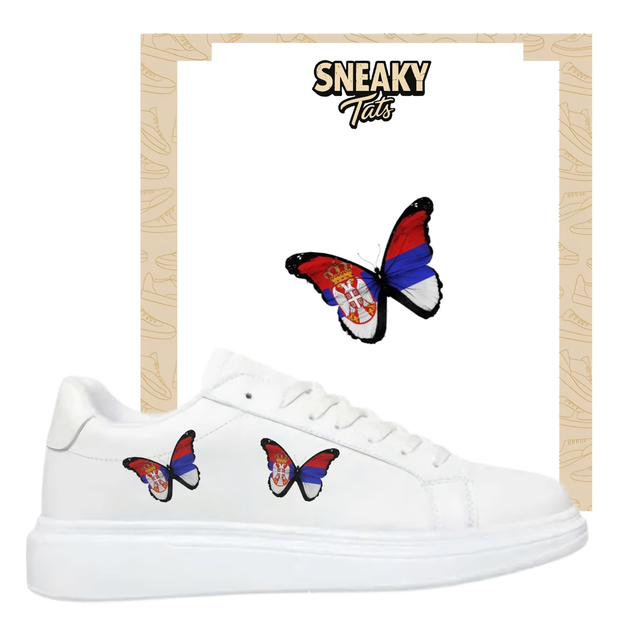 Sneakerfolien für verschiedene Sneakerarten Schmetterlinge Serbien
