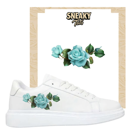 Sneakerfolien für verschiedene Sneakerarten blaue Blume