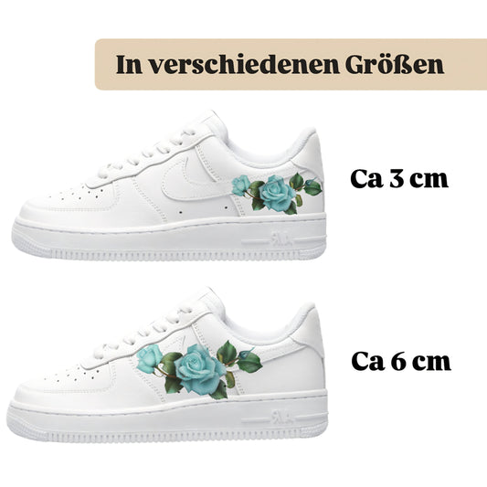 Sneakerfolien für verschiedene Sneakerarten blaue Blume