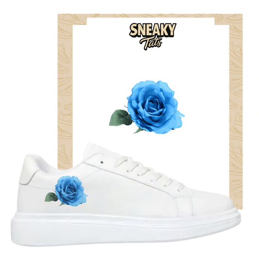 Sneakerfolien für verschiedene Sneakerarten blaue Rose