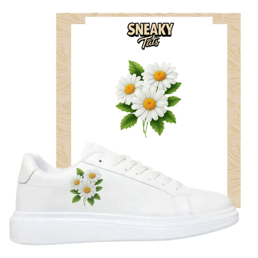 Sneakytats "Gänseblümchen mit grün 0107"