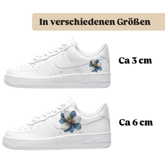 Sneakytats "blaue Blumen 0329"