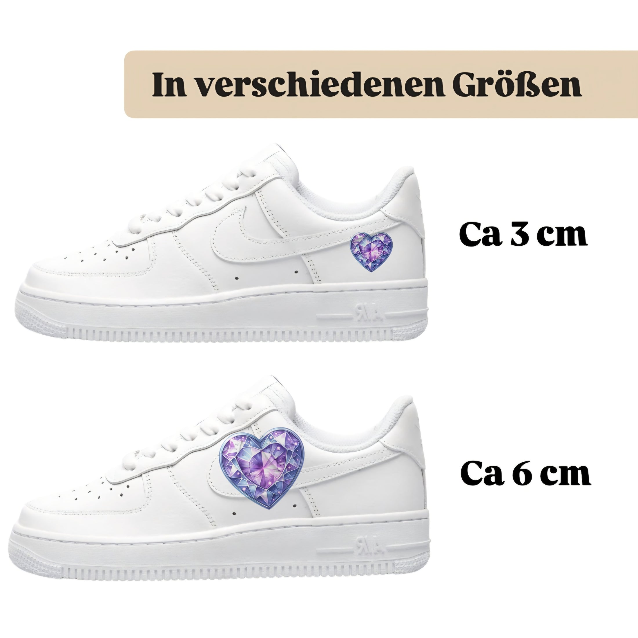 Sneakytats " Diamant Herz 0624