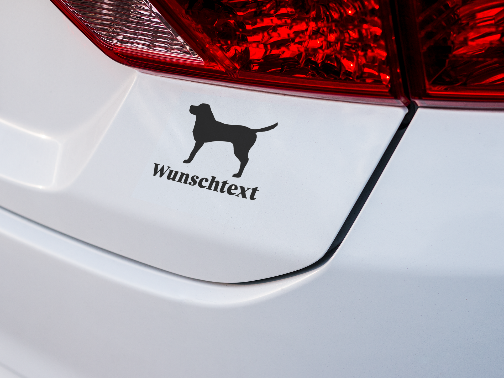 Autoaufkleber "Rottweiler  Wunschtext"