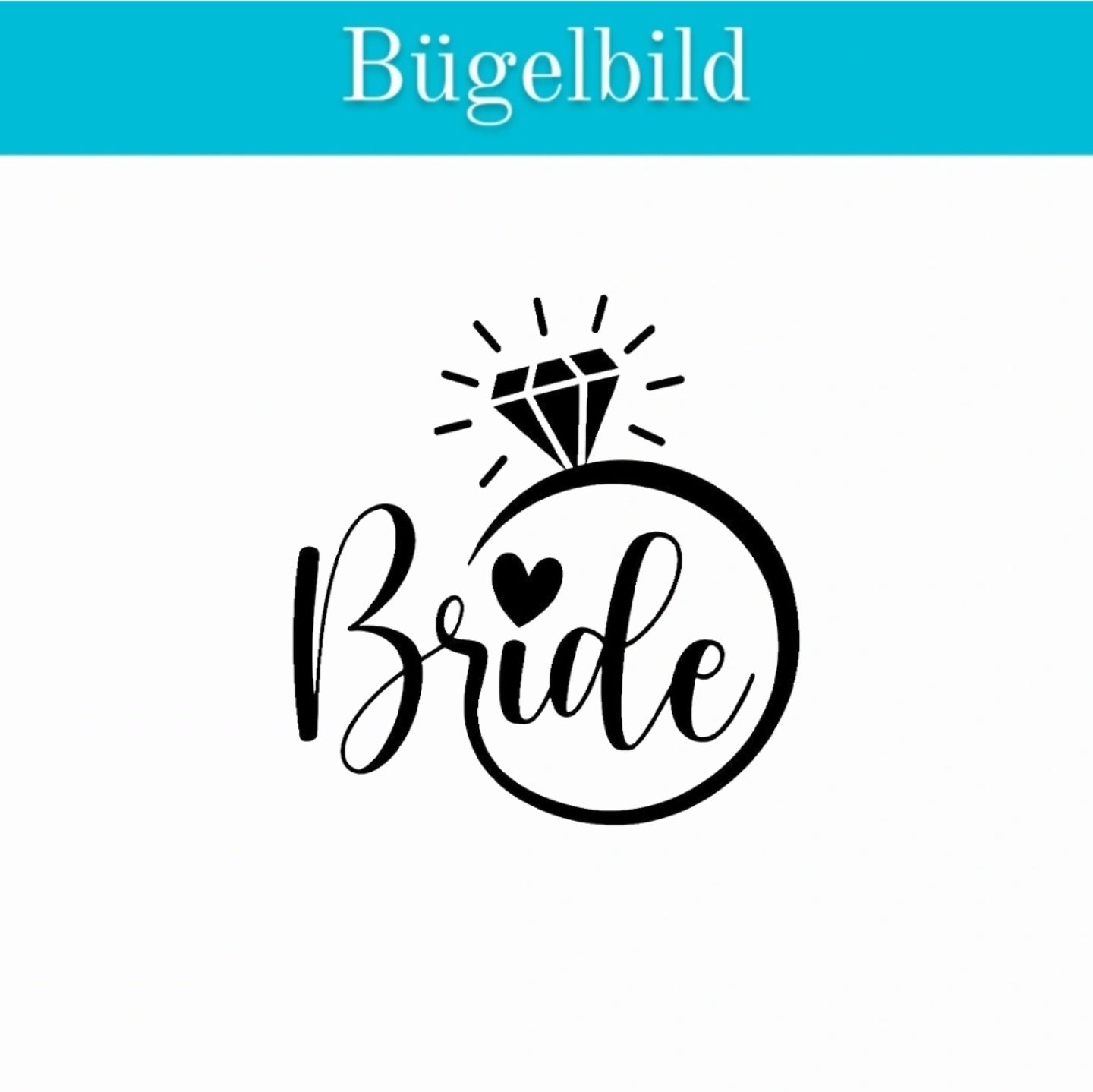 Bügelbild Bride two