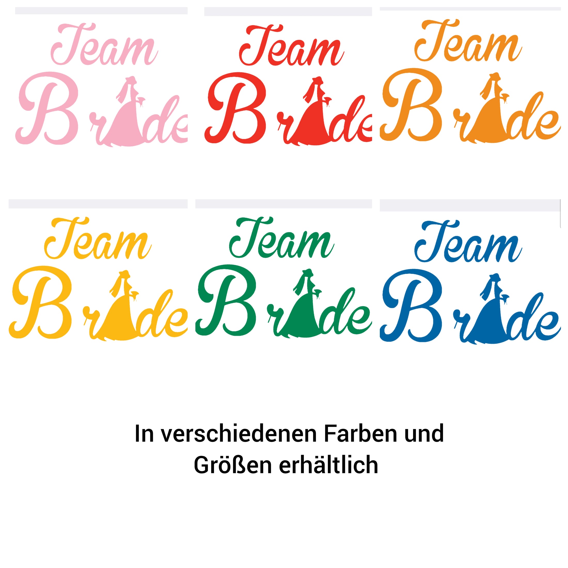 Bügelbild Team Bride