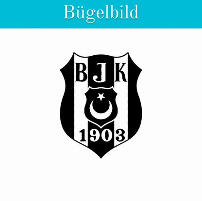 Bügelbild Textlilien Folie zum selber bügeln Besiktas