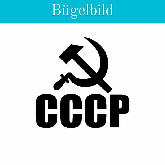 Bügelbild Textlilien Folie zum selber bügeln CCCP