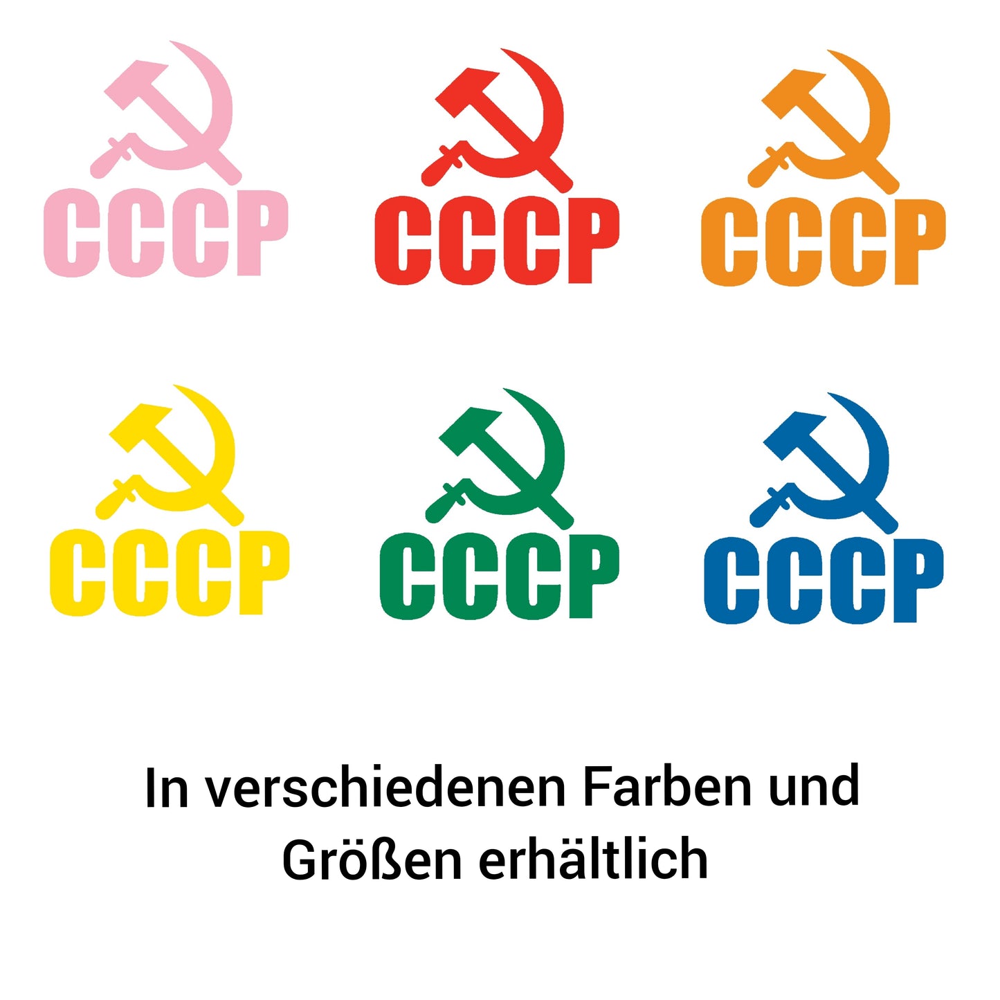 Bügelbild Textlilien Folie zum selber bügeln CCCP