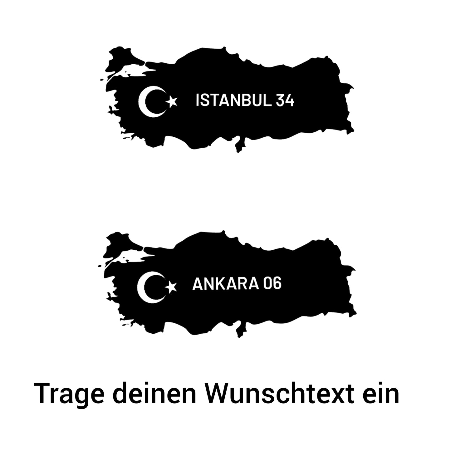 Bügelbild Textlilien Folie zum selber bügeln Türkei