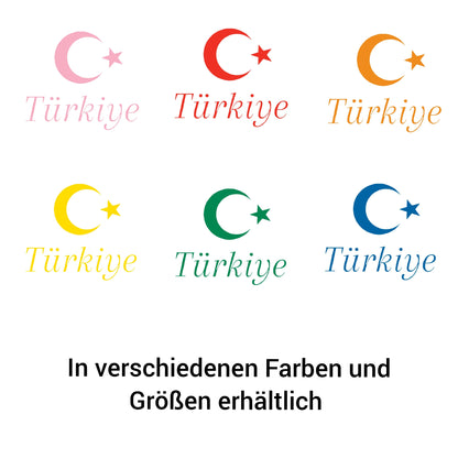 Bügelbild Textlilien Folie zum selber bügeln Türkei