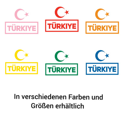 Bügelbild Textlilien Folie zum selber bügeln Türkei