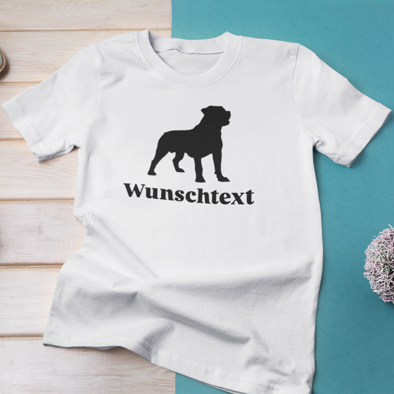 Bügelbild "Rottweiler Wunschtext"