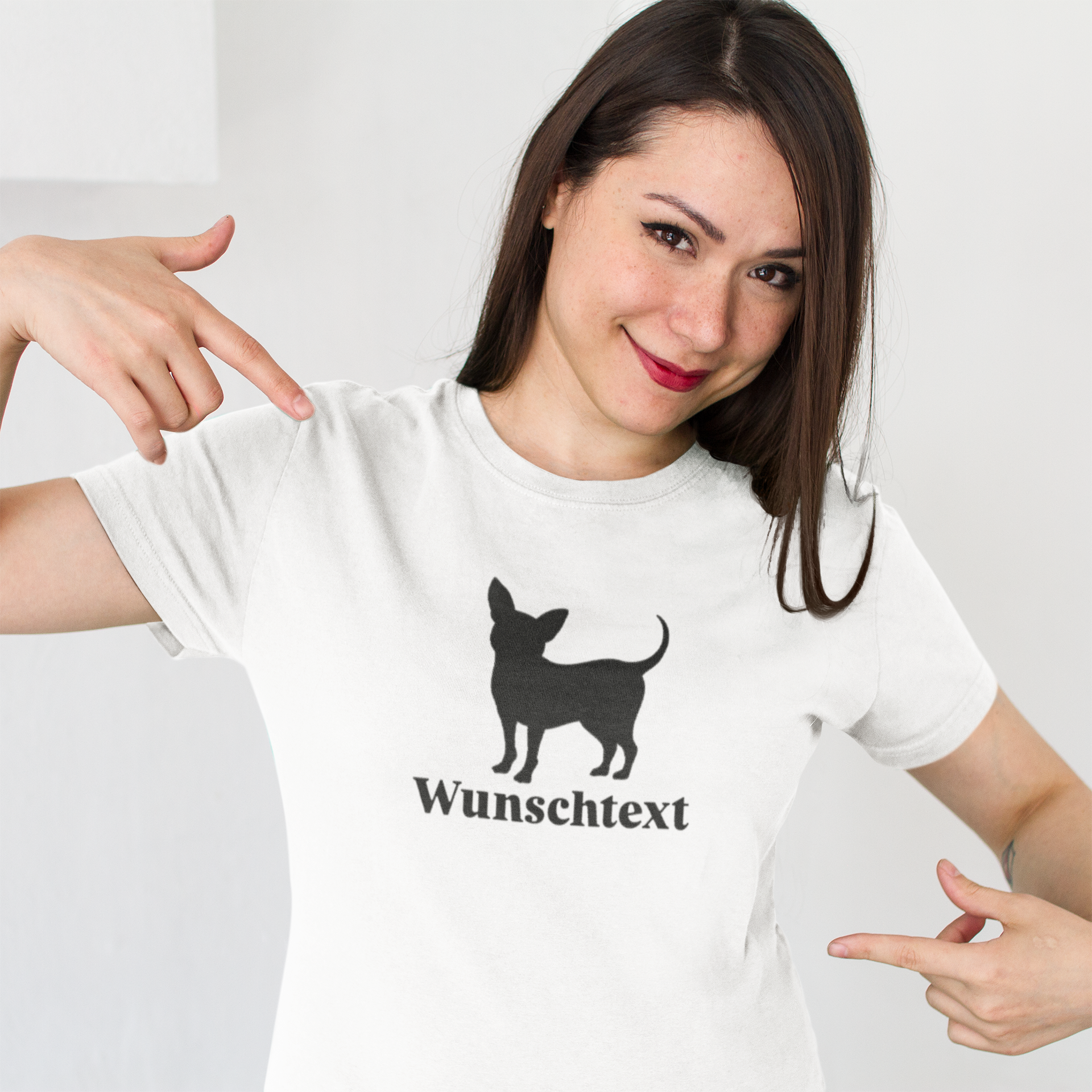 Bügelbild "Chihuahua Wunschtext"