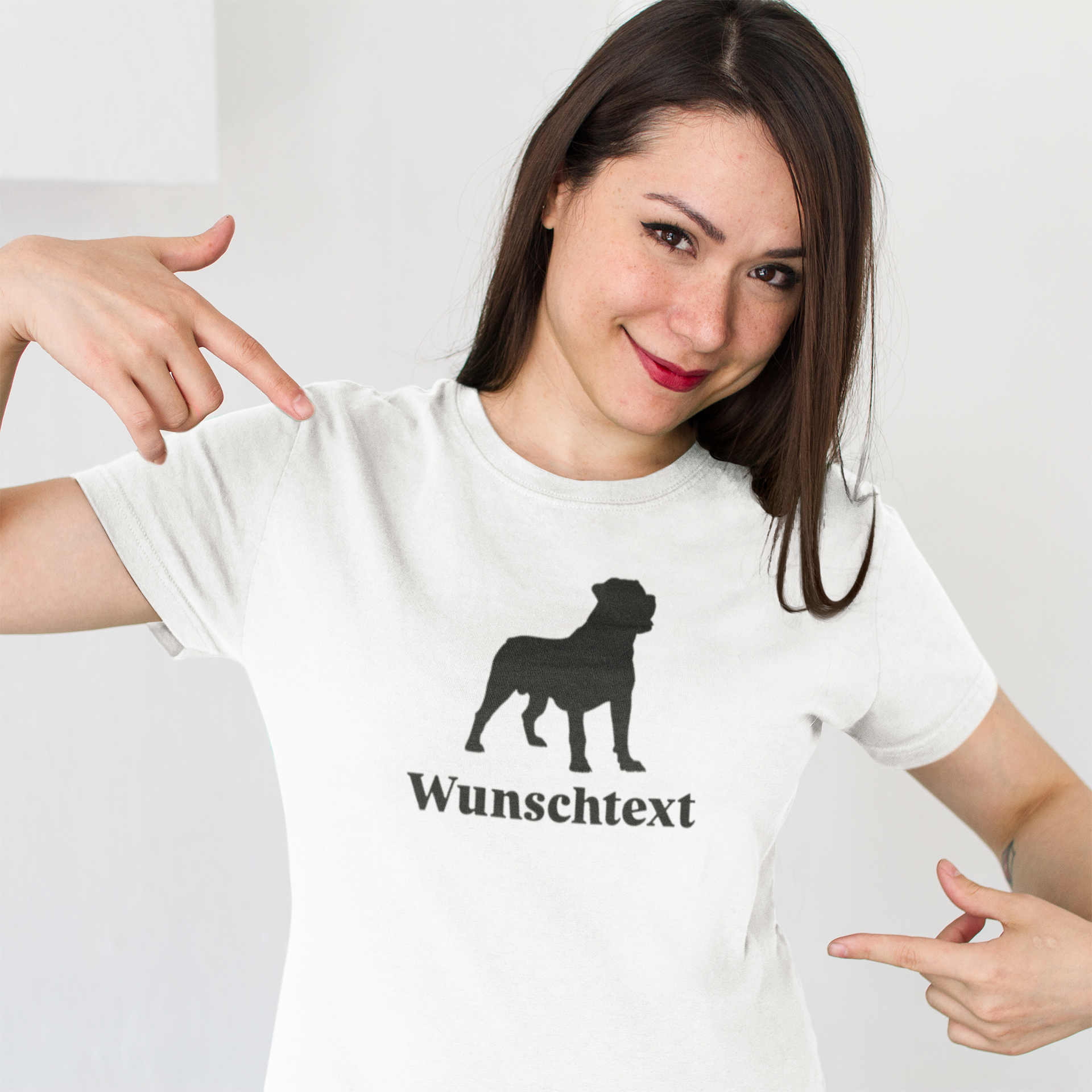 Bügelbild "Rottweiler Wunschtext"