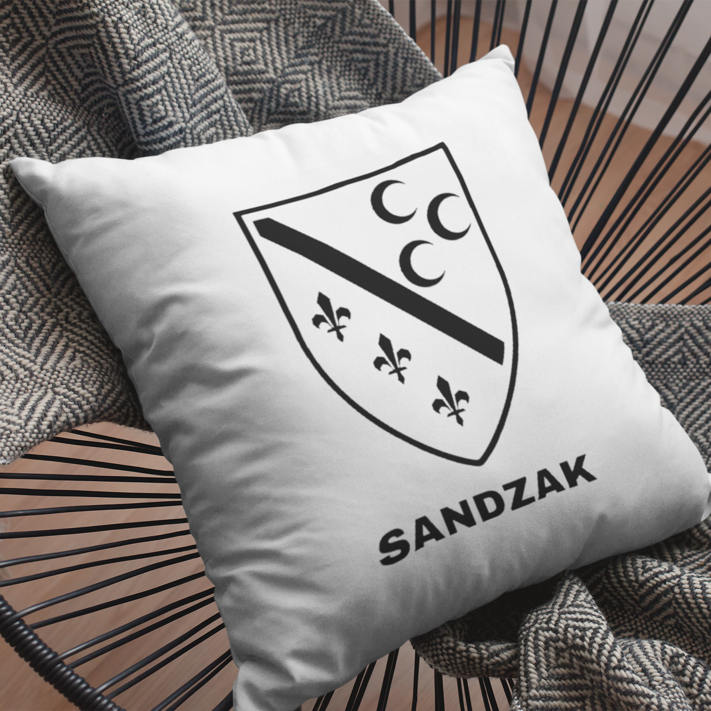 Bügelbild für Kissen "Sandzak"