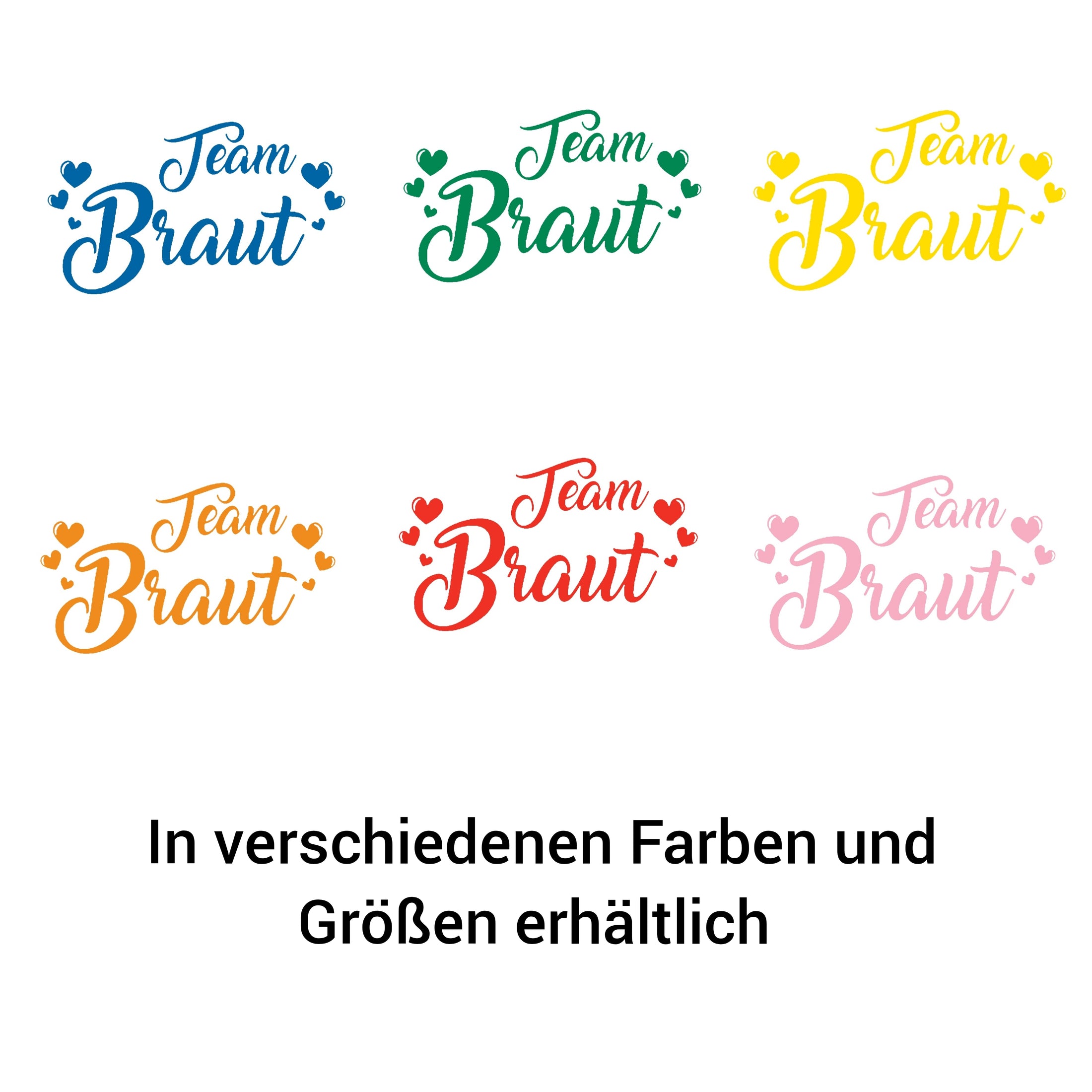 Bügelbild Team Braut 2