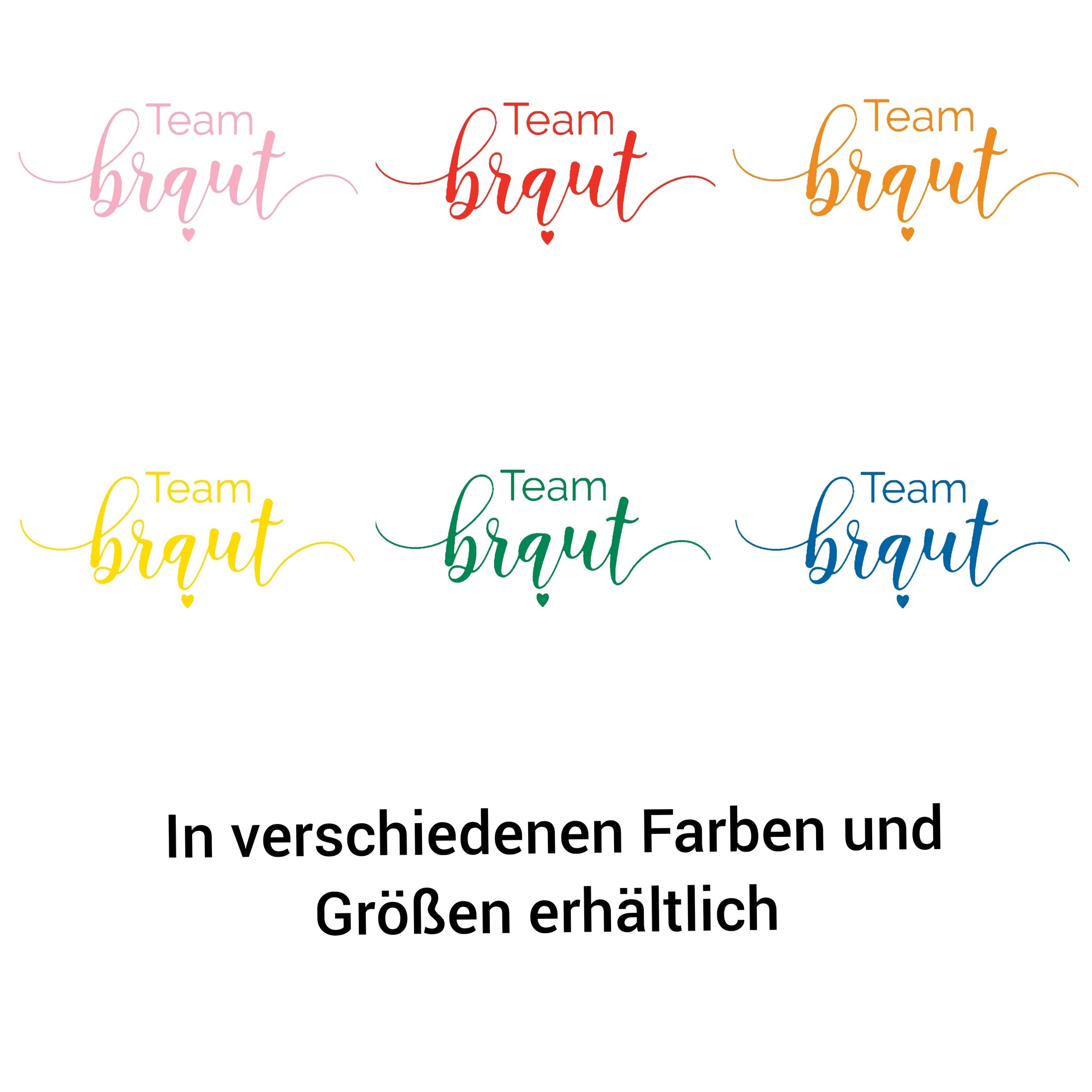 Bügelbild Team Braut 3