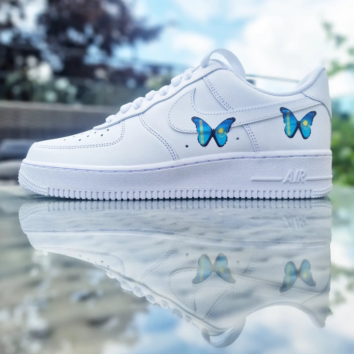 Happy Creative Air Force 1 Albania Butterflies Custom Sneaker