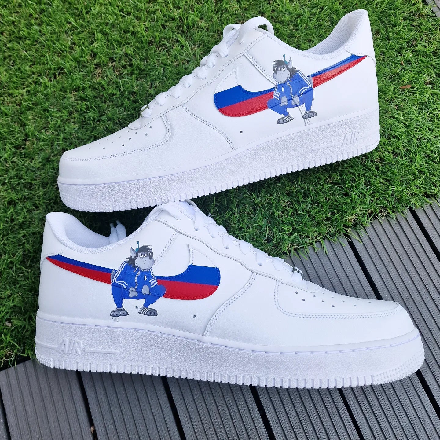 Happy Creative Air Force 1 Russland Nu Pagadi Custom Sneaker