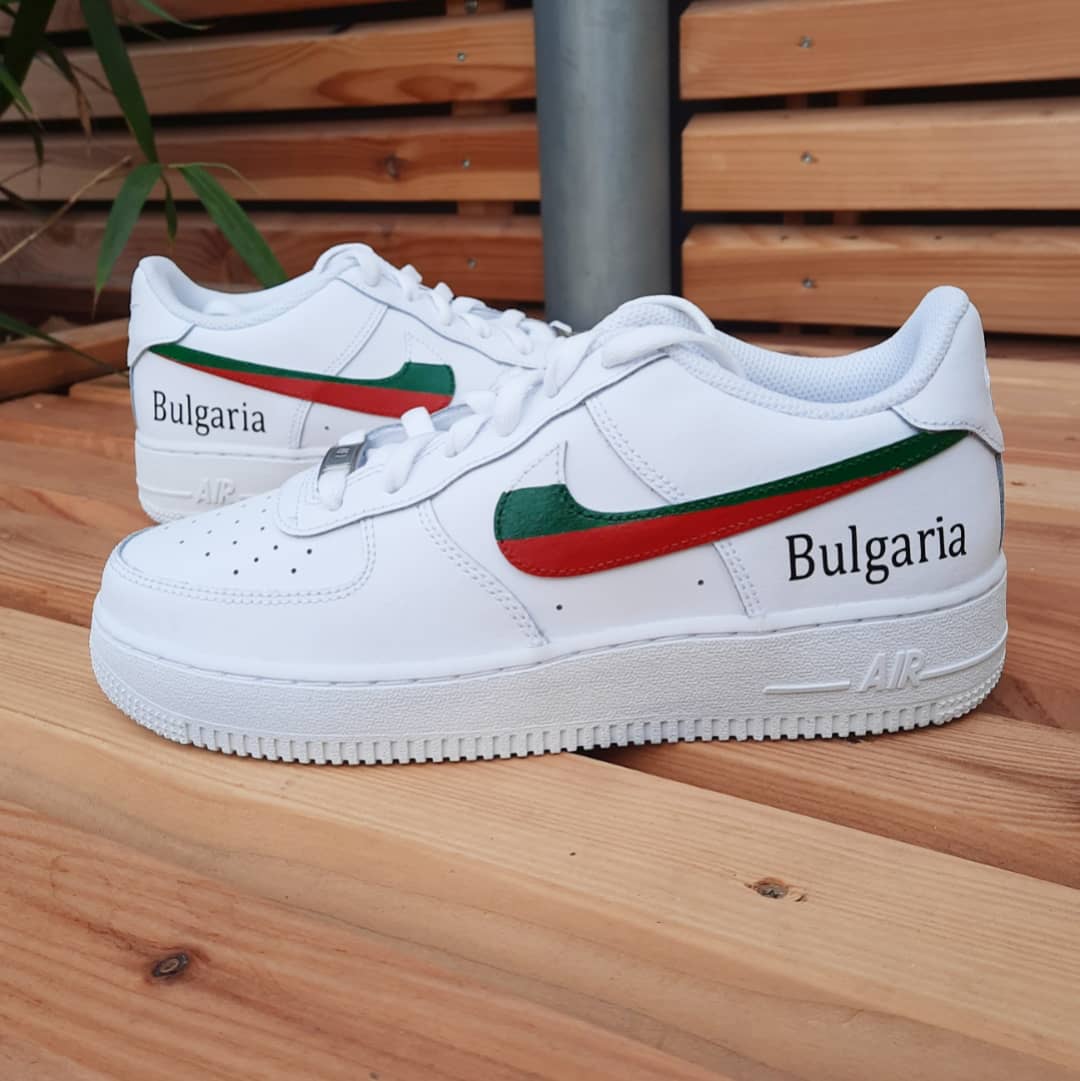 Nike Air Force one Custom Sneaker bulgaria Bulgarien