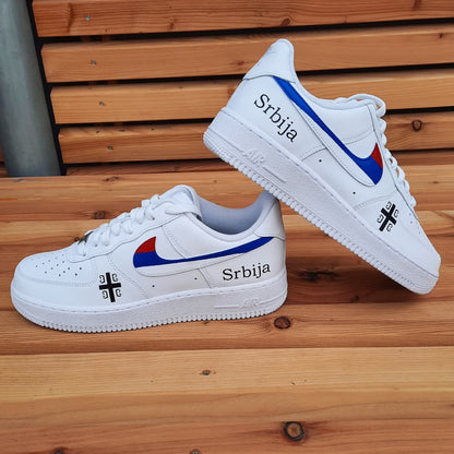 Nike Air Force one Custom Serbia Happy creative