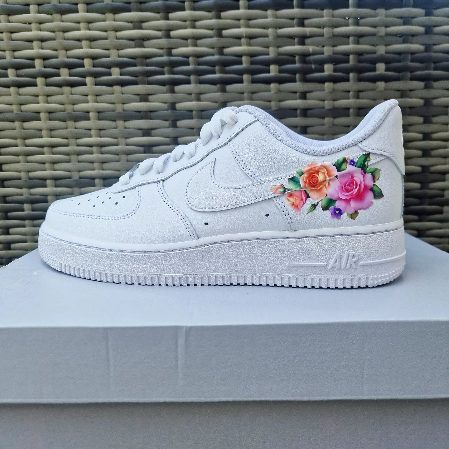 Happy Creative Air Force 1 Bunte Blumen Custom Sneaker