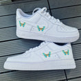 Load image into Gallery viewer, Air Force 1 "Gold Turquoise Butterflies"
