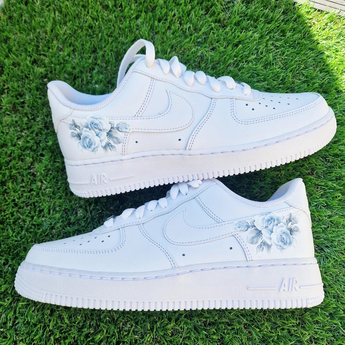 Air Force 1 "Ice blue roses"