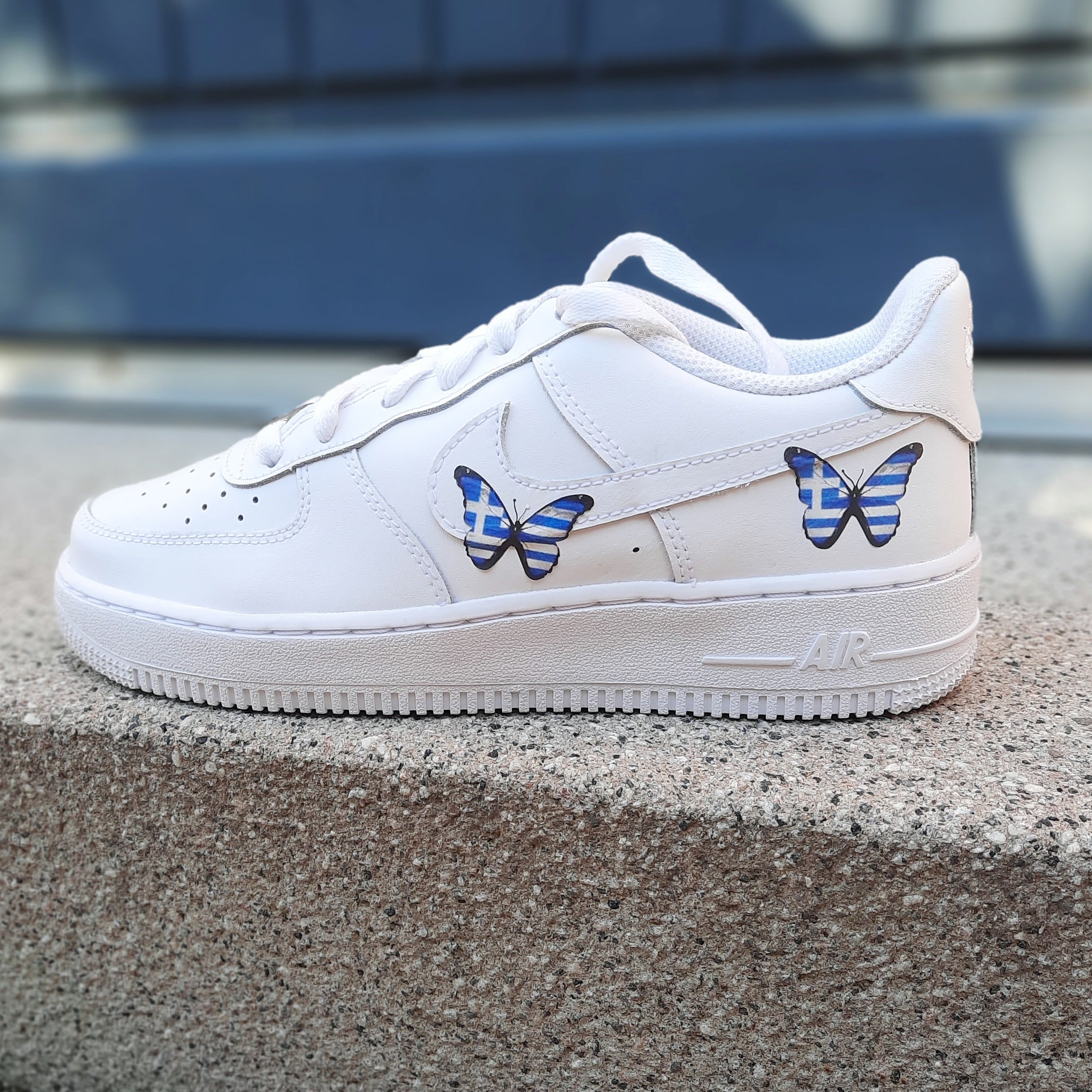 Happy Creative Air Force 1 Greece Butterflies Custom Sneaker