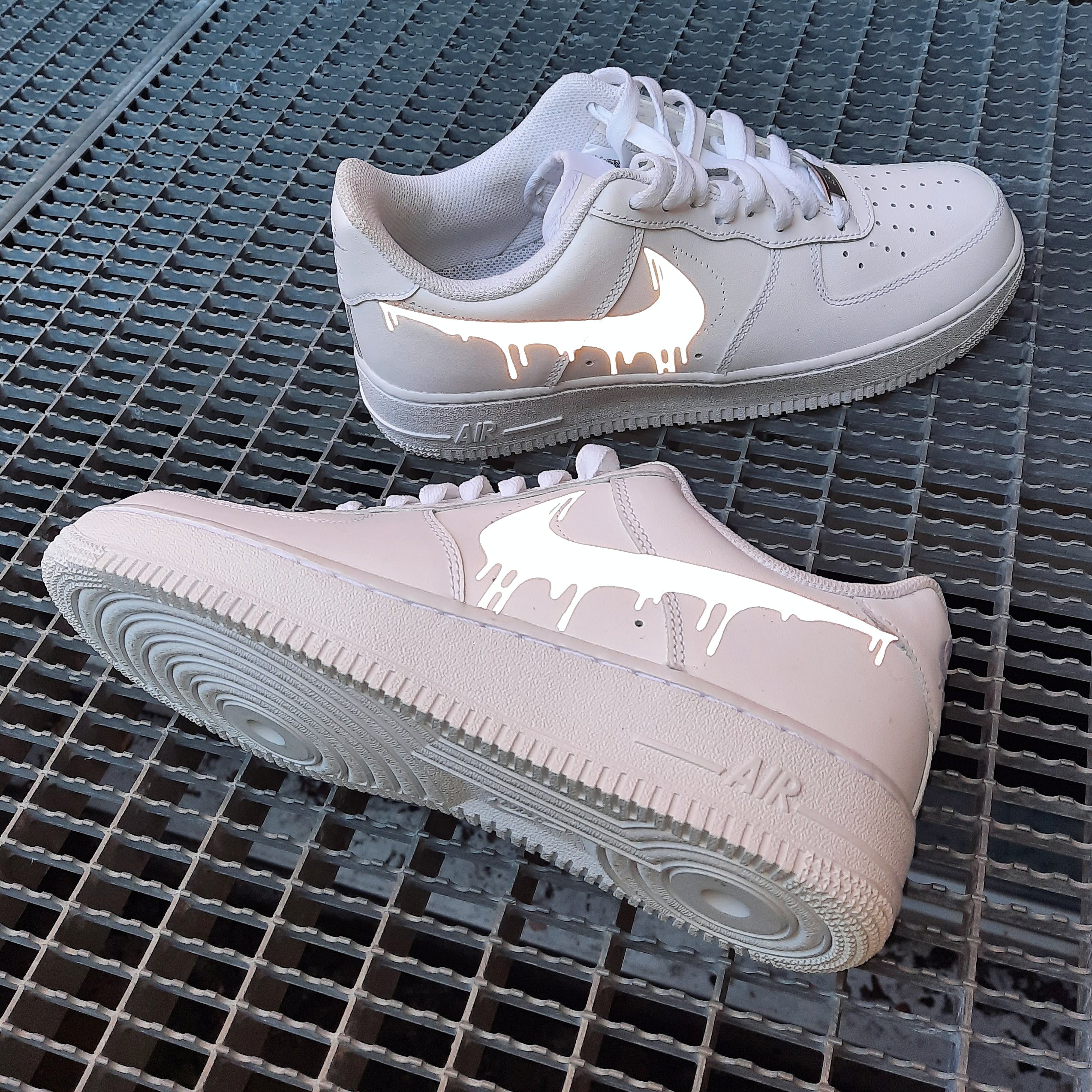 Happy Creative Air Force 1 Drip reflective Custom Sneaker