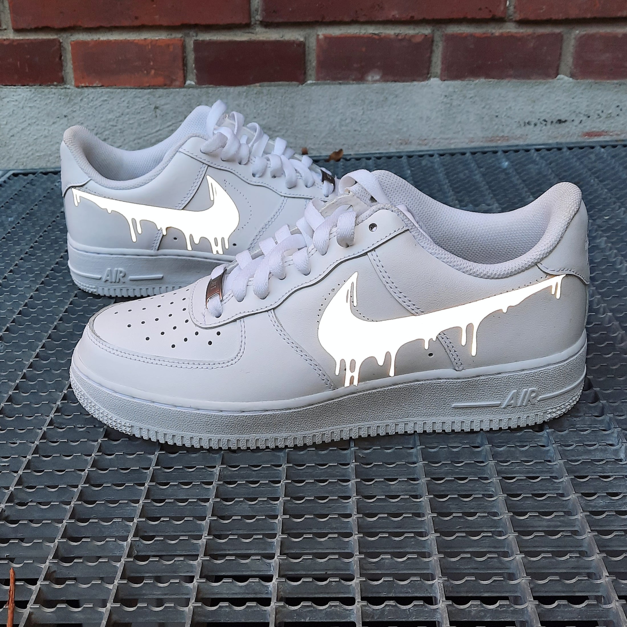 Nike Air Force one Custom Drip reflective