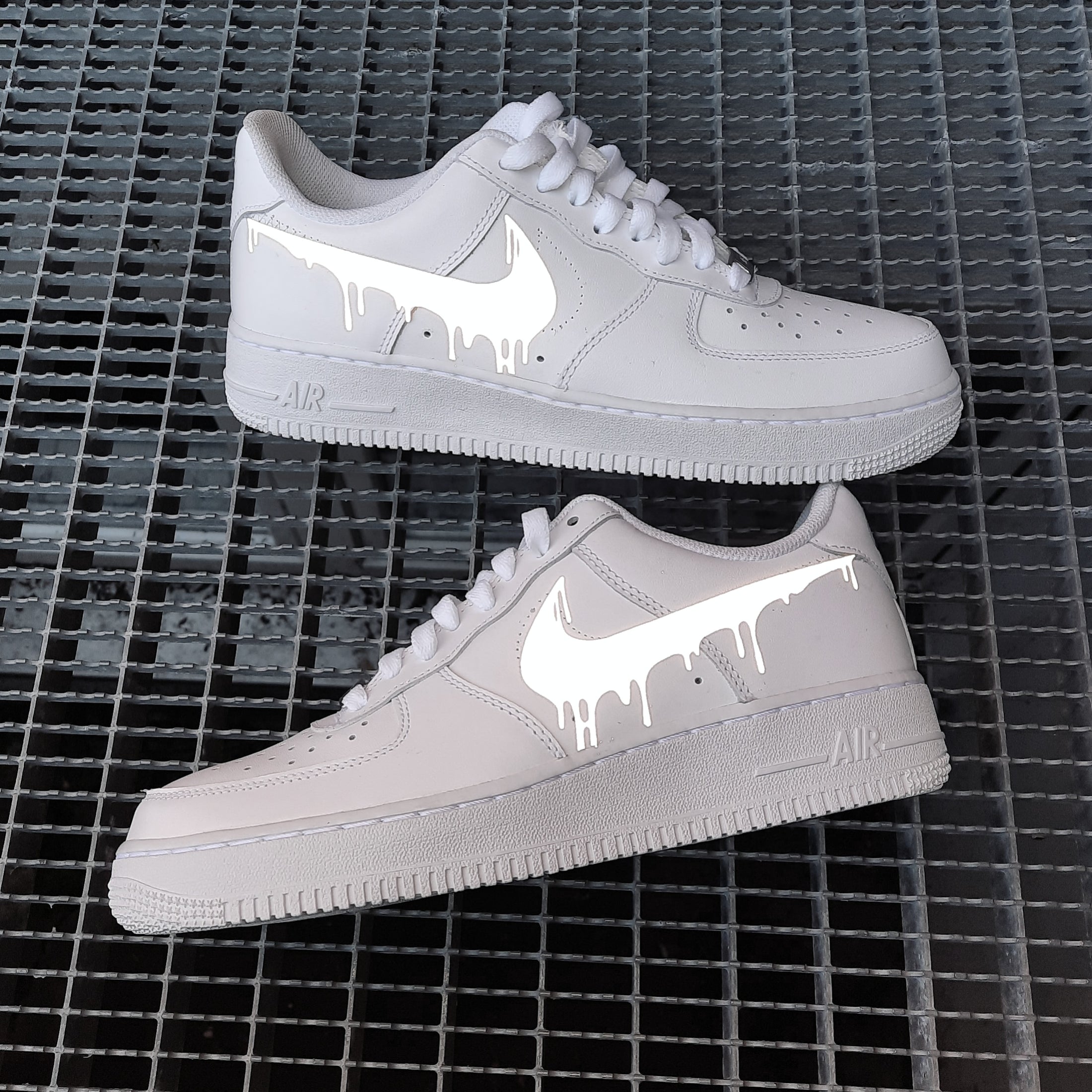 Nike Air Force one Custom Drip reflective