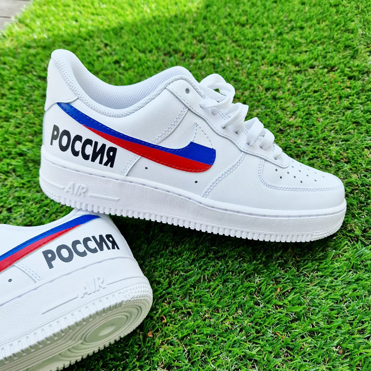 Nike Air Force one Custom Russland design Happy creative