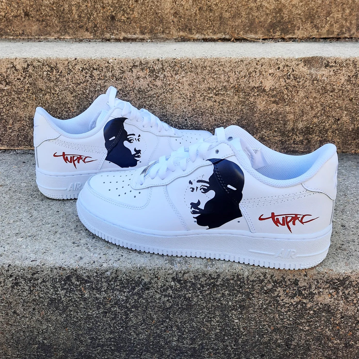 Nike Air Force one Custom Tupac Shakur 2 Pac Happy creative