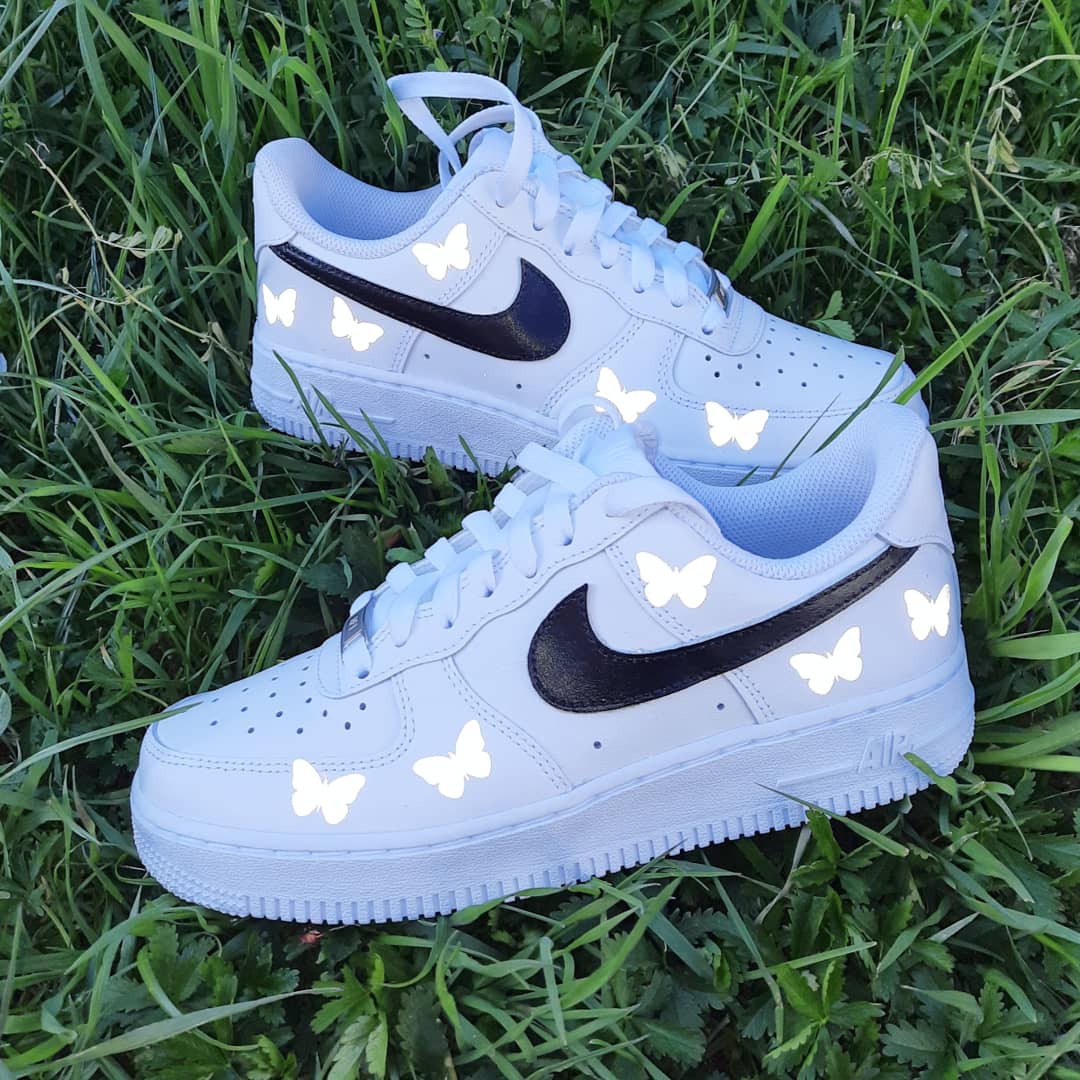 Air Force 1 "Reflective Schmetterlinge black"