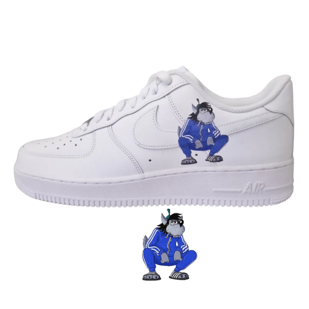 Nike-air-force-one-Sneakerfolie-transfer-für-schuhe-nu-pagadi-blau