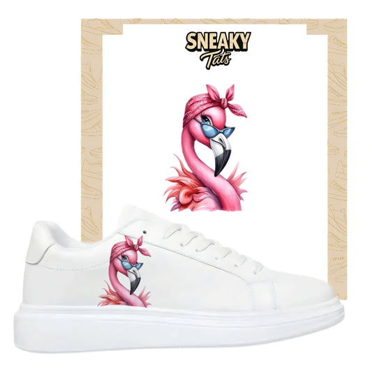 Sneakerfolien für verschiedene Schuhe Puma Adidas Nike Badelatschen Flamingo