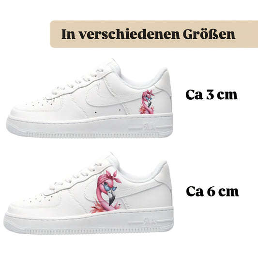 Sneakerfolien für verschiedene Schuhe Puma Adidas Nike Badelatschen Flamingo
