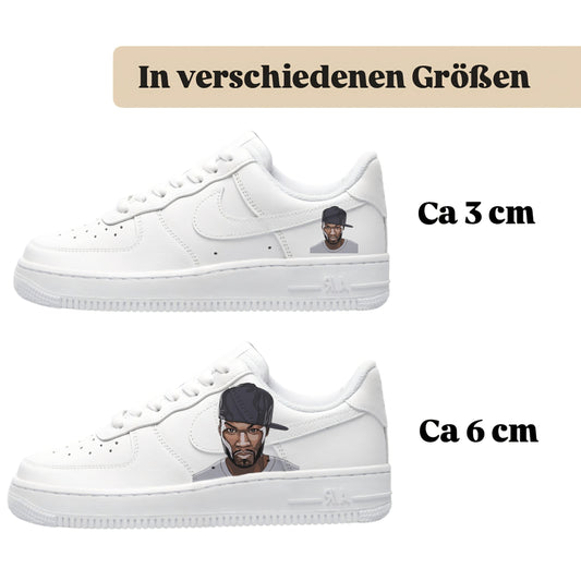 Sneakerfolien für verschiedene Schuhe Puma Adidas Nike Badelatschen 50 Cent