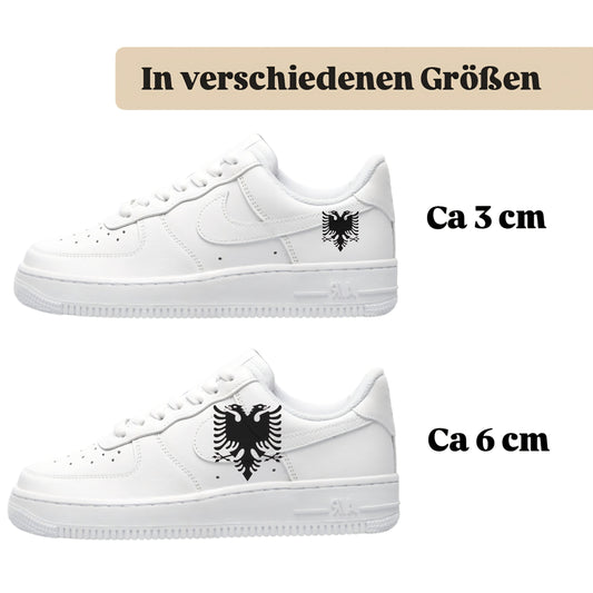 Sneakerfolien für verschiedene Schuhe Puma Adidas Nike Badelatschen Albania Adler