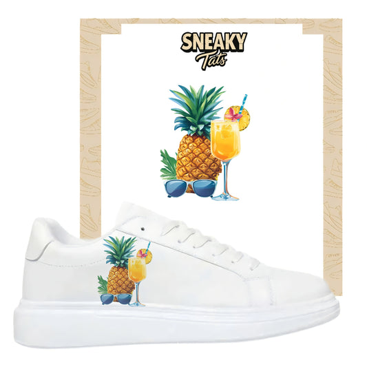 Bügelbilder für mehrere Schuharten Ananas Cocktail