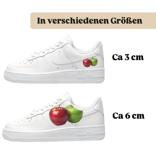 Bügelfolie für alle Schuhe zum personalisieren custom Sneaker Apple